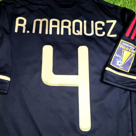Marquez Mexico 2011 GOLD CUP FINAL Soccer Away Jersey Shirt M SKU# V31526 - Picture 4 of 9